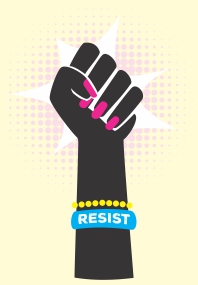 Resist Fist Illustration